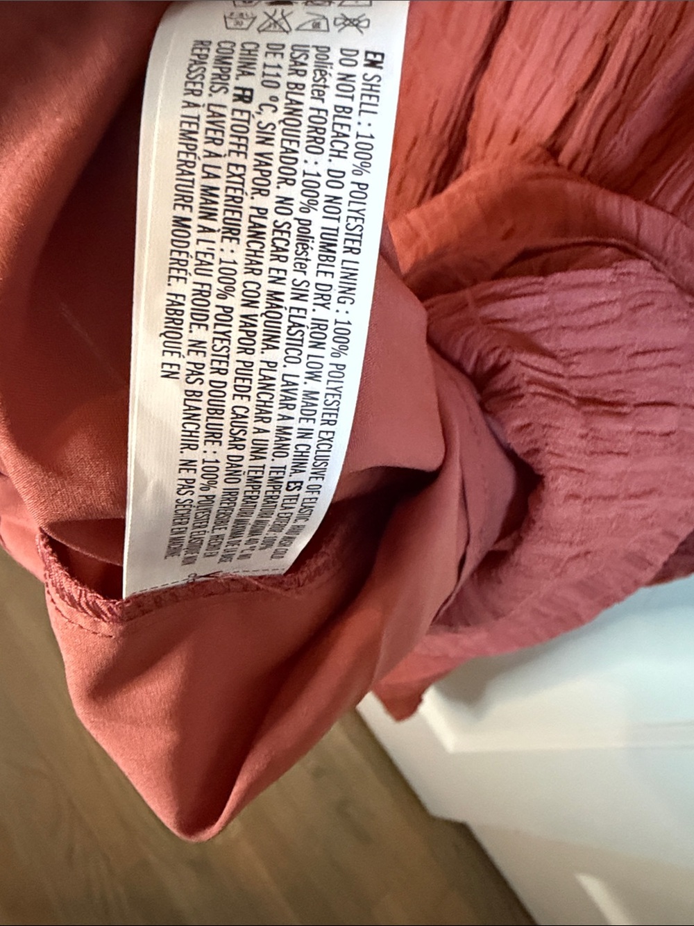 Free the Roses Rust Textured Midi Dress - Picture 6 of 7